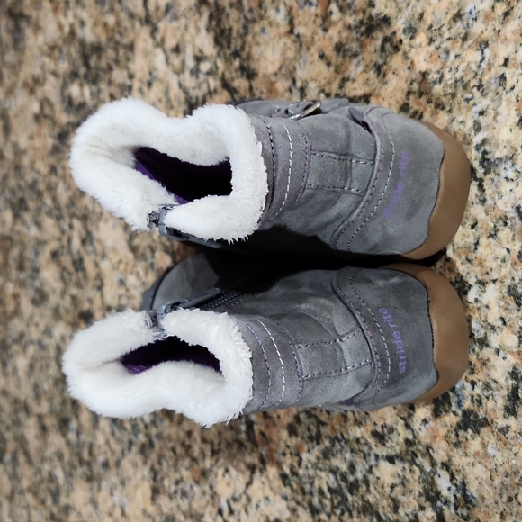 Toddler Stride Rite Leather Boots Size 10 - Picture 4 of 8